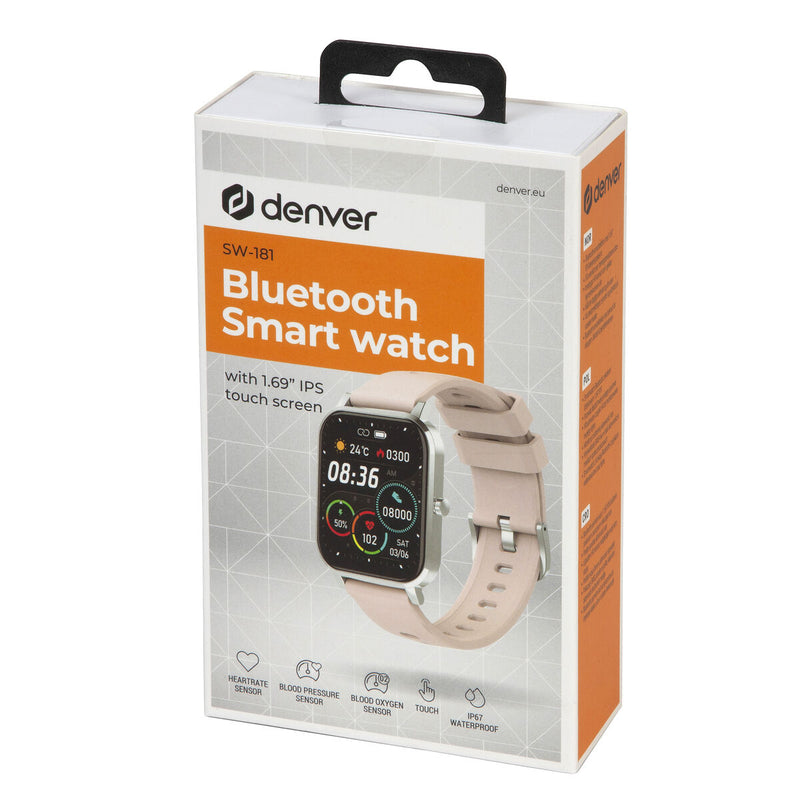 Smartwatch Denver Electronics SW-181 Cor de Rosa Prateado 1,7"