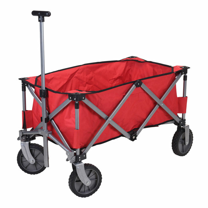 Multi-purpose Cart Outfit Red Grey 79 X 107 X 54 CM Metal