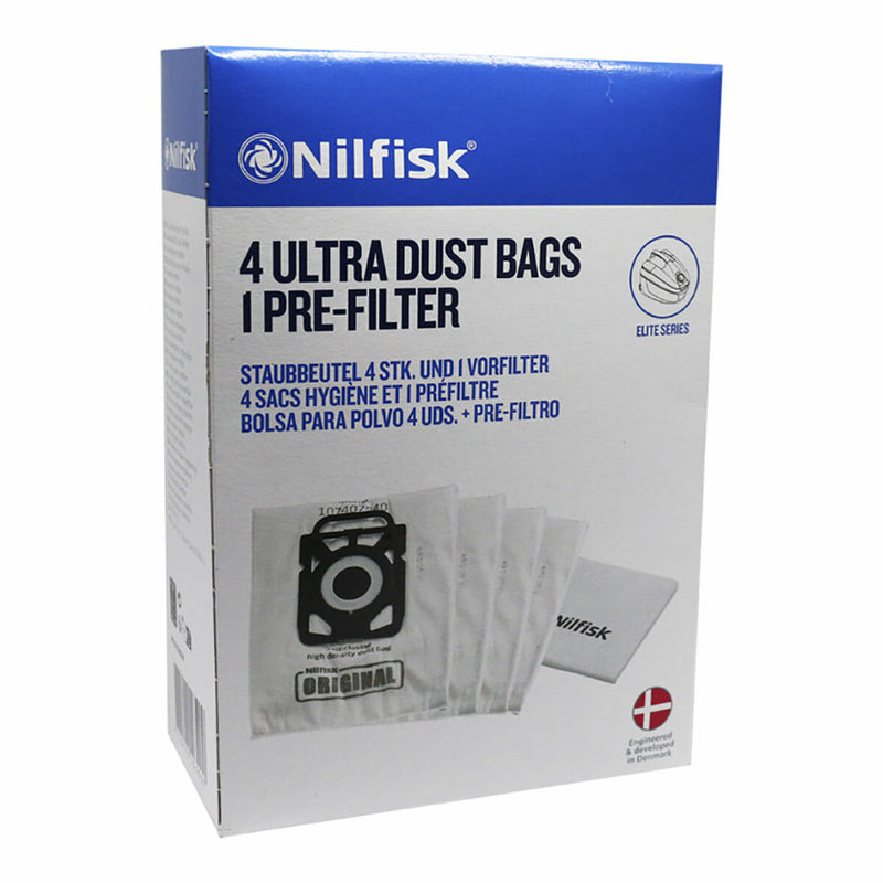 Replacement Bag for Vacuum Cleaner Sil.ex Nilfisk (4 Units)