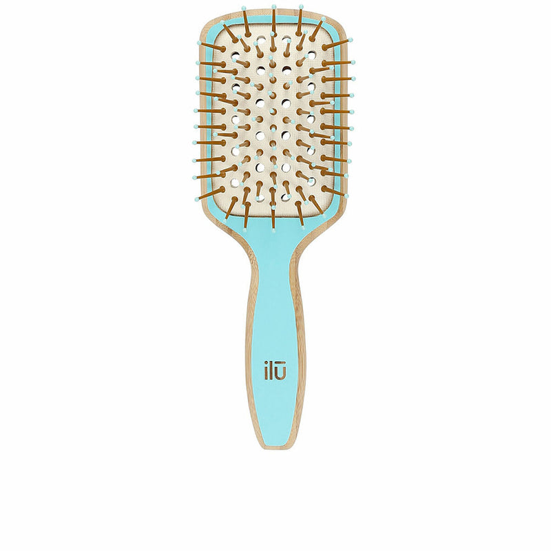 Detangling Hairbrush Ilū Bamboom Squared Blue