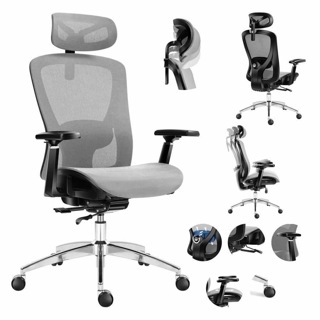 Office Chair Mark Adler MA-EXPERT 5.3 GREY MESH Grey