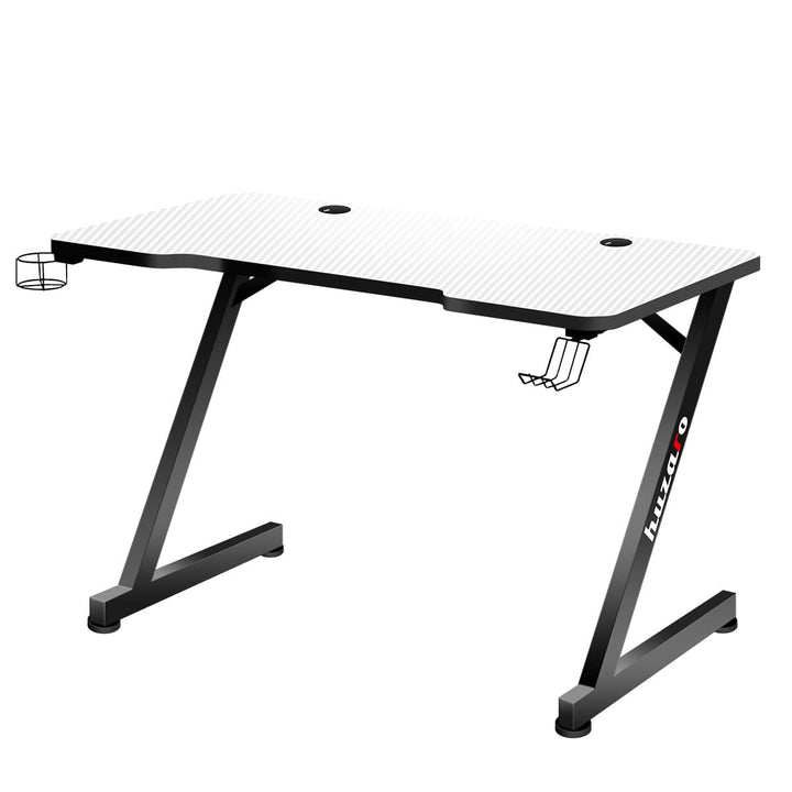 Desk Huzaro Hero 2.5 White Black Aluminium 120 x 60 cm