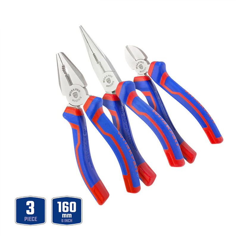 Set of nail clippers Workpro 3 Pieces