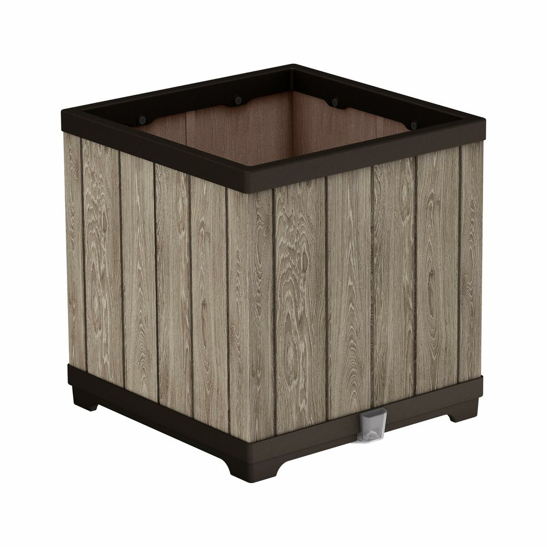 Planter Keter 262635 Oak Resin Plastic Squared