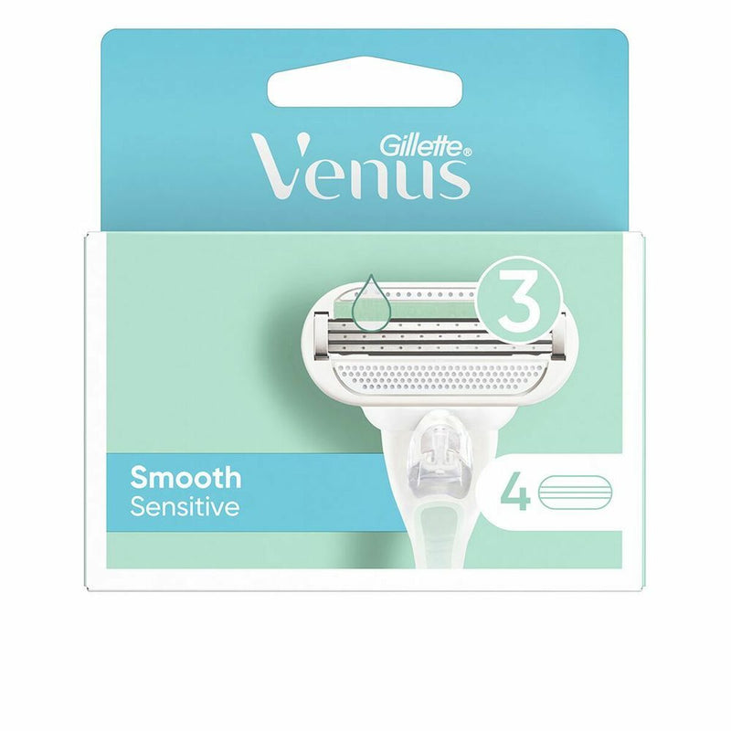 Recargas para Lâmina de Barbear Gillette Venus Smooth Sensitive 4 Unidades (4 uds)