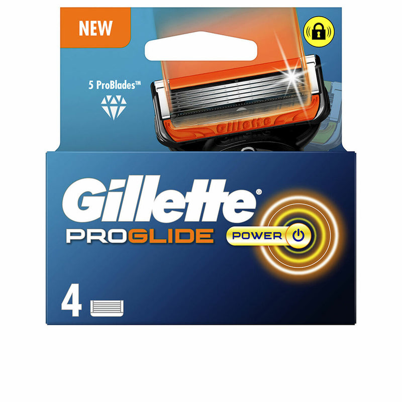 Lâmina de Barbear Gillette Fusion Proglide Power (4 Unidades)