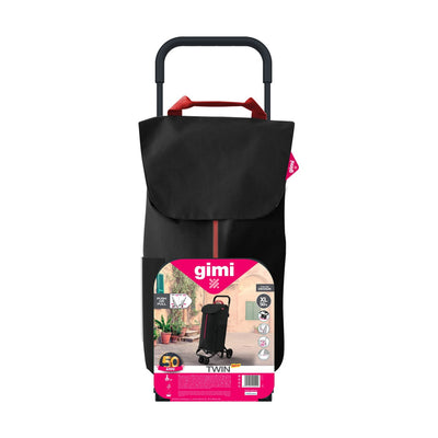 Shopping cart Gimi Twin Urban Black 50 L (39 x 52 x 95 cm)
