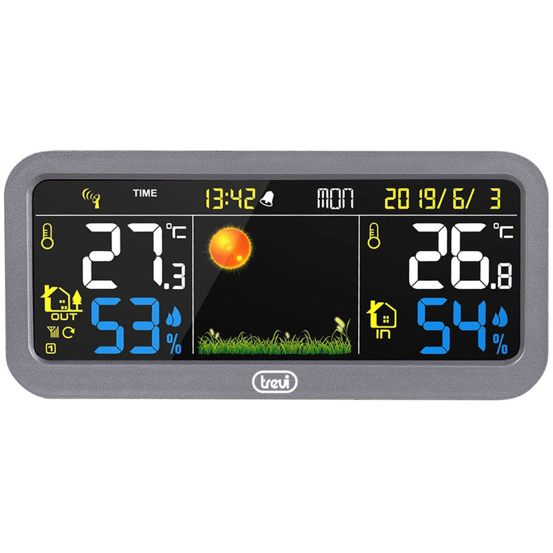 Multi-function Weather Station Trevi 3P20 RC Grey 6,3"