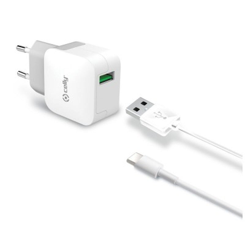 Chargeur portable Celly TCUSBTYPEC Blanc