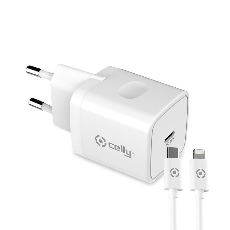 Chargeur portable Celly TC1C20WLIGHTWH Blanc