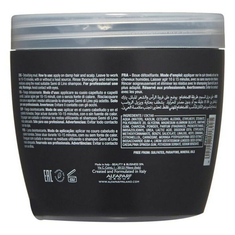 Masque pour cheveux Semi Di Lino Sublime Detoxifying Mud Alfaparf Milano Semi Di 500 ml (500 ml)