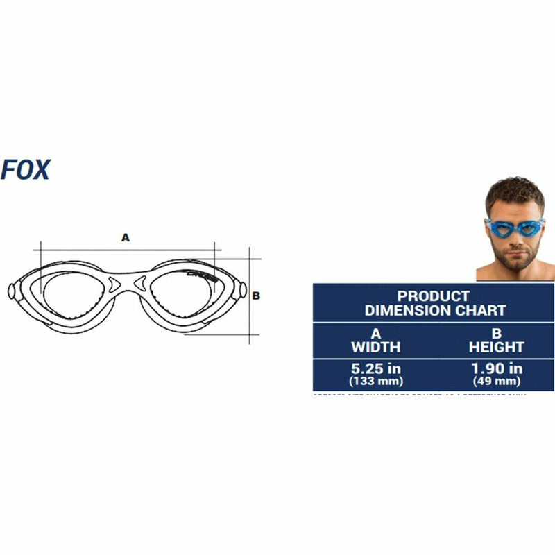 Óculos de Natação para Adultos Cressi-Sub Fox Água-marinha Adultos