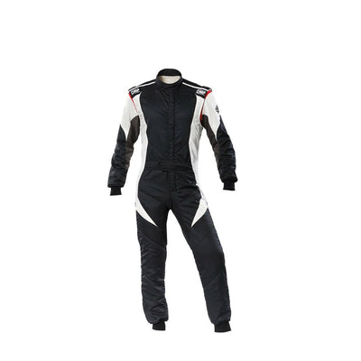 Racing jumpsuit OMP FIRST EVO Black/White 50