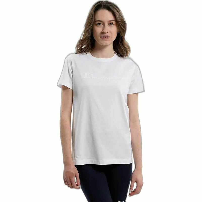 Women’s Short Sleeve T-Shirt Champion Crewneck  White