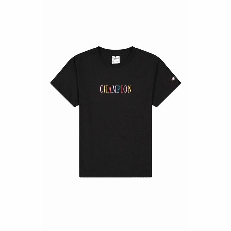 T-shirt à manches courtes femme Champion Crewneck Croptop Noir