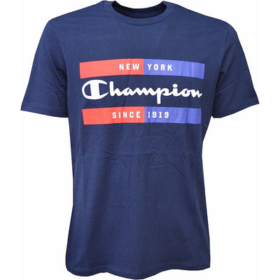 T-shirt à manches courtes homme Champion Crewneck Bleu