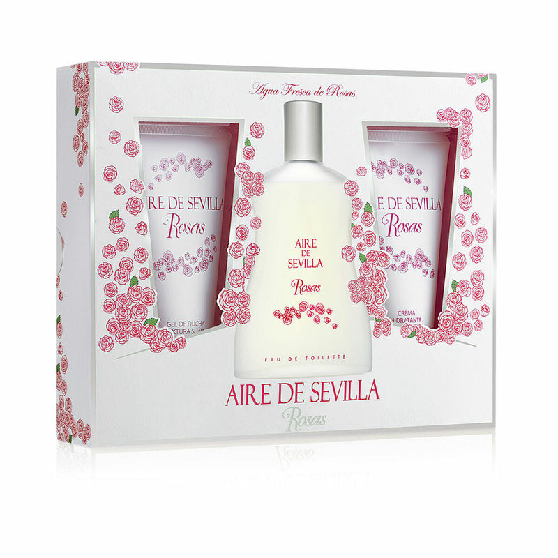 Conjunto de Perfume Mulher Aire Sevilla Rosas 3 Peças