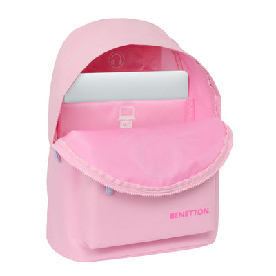 Sacoche pour Portable Benetton Pink Rose 31 x 41 x 16 cm