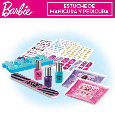 Sets de manucure et de pédicure Barbie Sparkling 25,5 x 25 x 5 cm Coffret