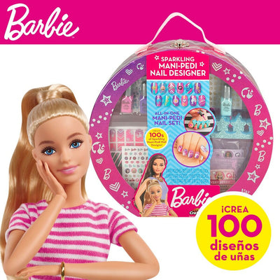 Sets de manucure et de pédicure Barbie Sparkling 25,5 x 25 x 5 cm Coffret