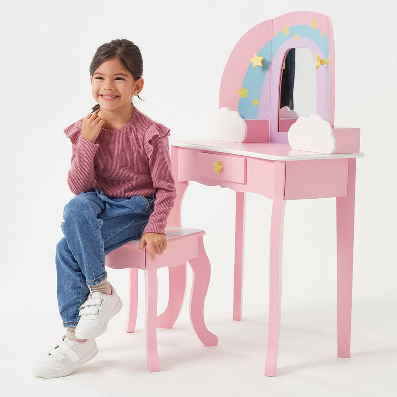 Dressing Table with Stool Teamson Pink Toy 62,5 x 98,5 x 32 cm