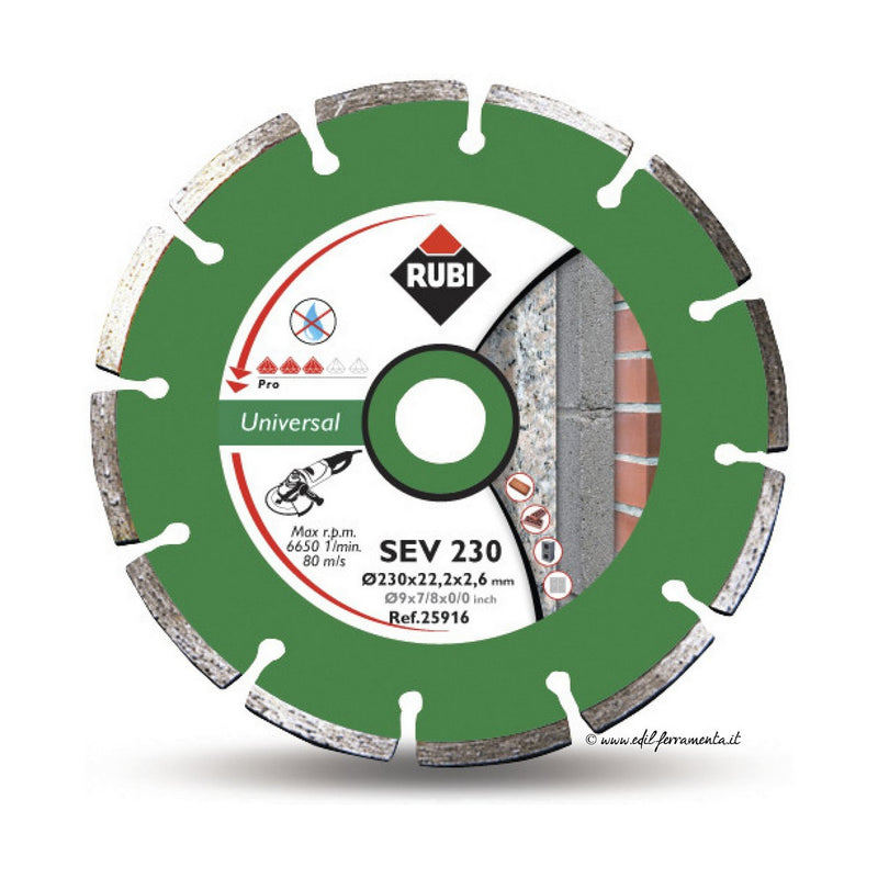 Cutting disc RUBI pro 25916 Ø 230 MM