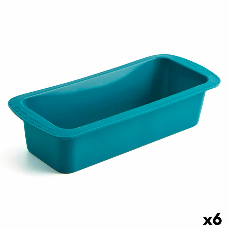 Molde Desmontável Quid Silik One Azul Plástico (27,5 x 12 cm) (Pack 6x)