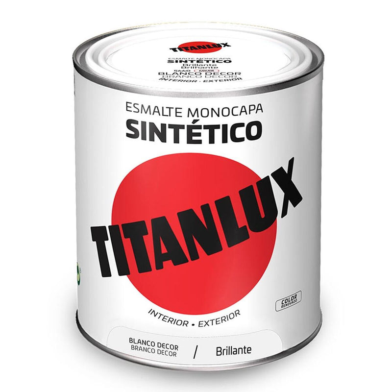 Synthetic enamel paint Titanlux 5809019 White 750 ml