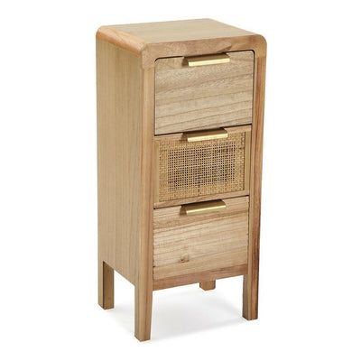 Chest of drawers Versa Rattan MDF Wood (24 x 66 x 30 cm)