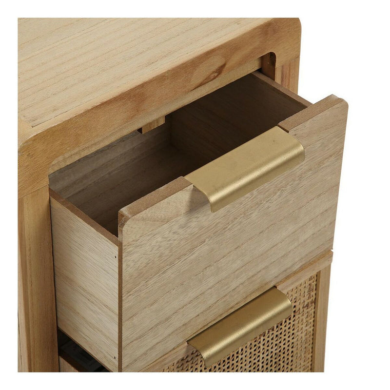Chest of drawers Versa Rattan MDF Wood (24 x 66 x 30 cm)
