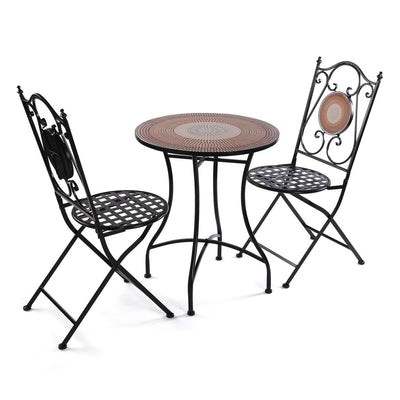Ensemble Table + 2 Chaises Versa Fiji 60 x 71 x 60 cm