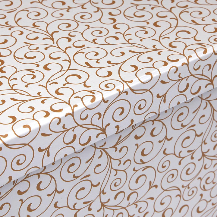 Set of decorative boxes Versa Serpentine Cardboard (15 Pieces)