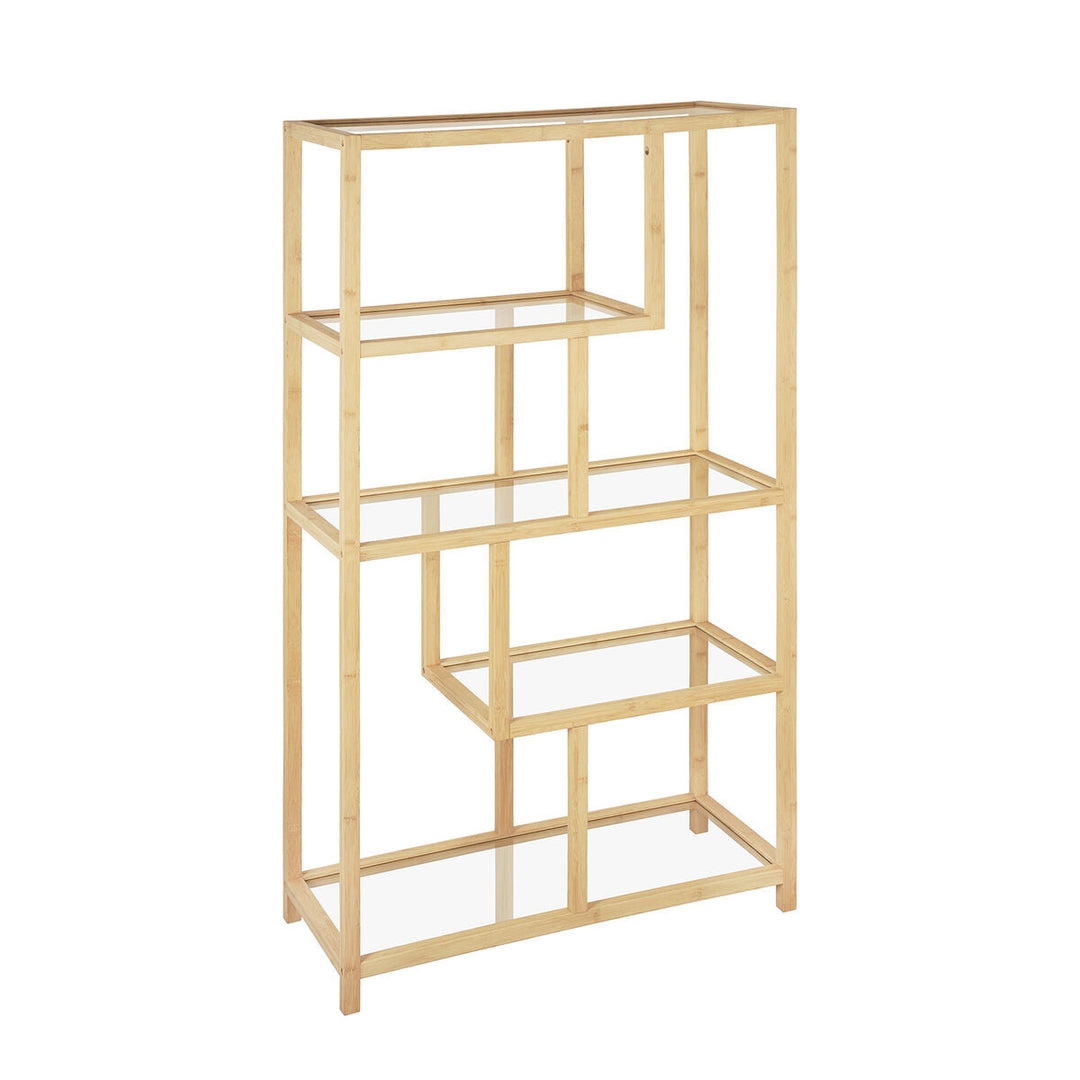 Shelves Versa Bamboo Crystal 33,8 X 145,5 X 77 CM
