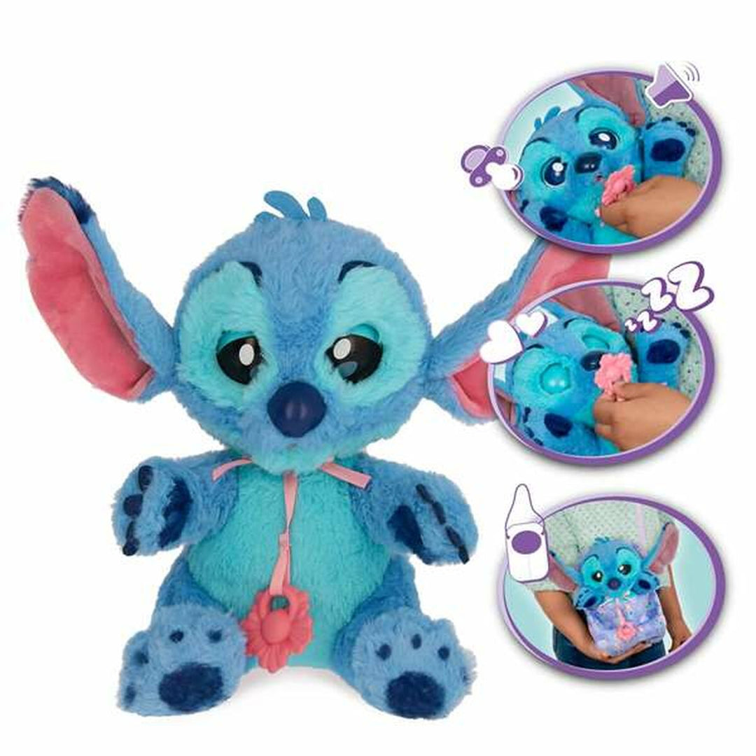Fluffy toy Stitch 10,30 x 19 x 11,20 cm Multicolour Plastic