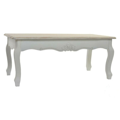 Table d'appoint DKD Home Decor Blanc Bois (120 x 60 x 50 cm)