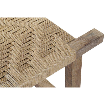Bench DKD Home Decor Natural Rope Mango wood 127 x 41 x 48 cm 127 x 41 x 47 cm