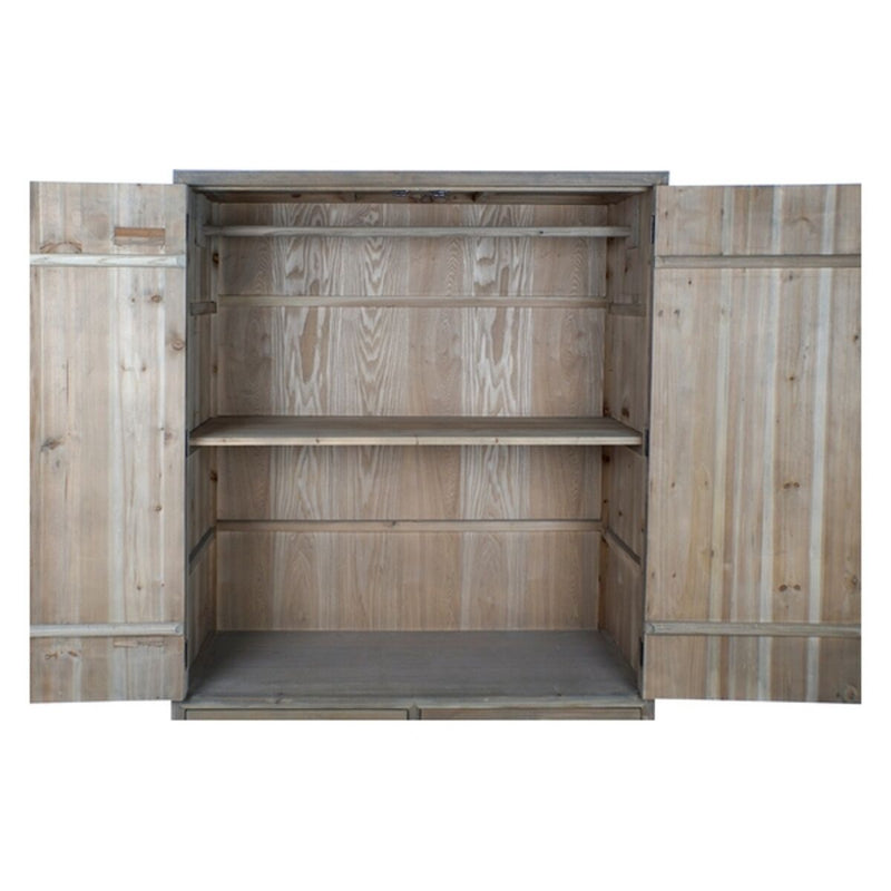 Cupboard DKD Home Decor MB-162823 Brown Golden Metal Poplar 120 x 50 x 175 cm