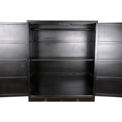 Armoire DKD Home Decor Noir Doré 120 x 50 x 175 cm