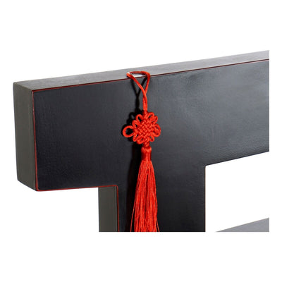 Headboard DKD Home Decor Black Red Multicolour Wood Fir MDF Wood 160 x 4 x 120 cm