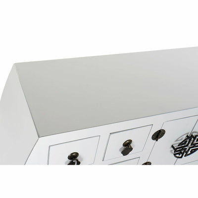 Console DKD Home Decor Fir Silver White MDF Wood 98 x 26 x 80 cm