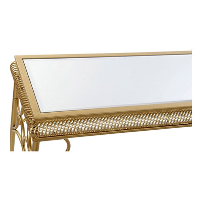 Consola DKD Home Decor Espelho Dourado Metal Madeira MDF 122 x 31 x 72 cm
