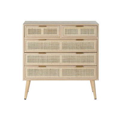 Chest of drawers DKD Home Decor Natural Paolownia wood MDF Wood Scandi 80 x 39,5 x 81 cm