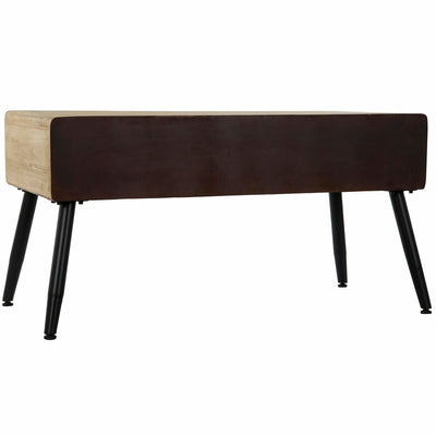 Table d'appoint DKD Home Decor Marron Noir Métal Sapin 100 x 50 x 52,5 cm