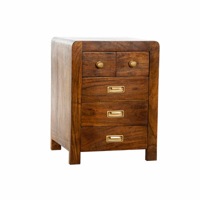 Nightstand DKD Home Decor Brown Golden Natural Acacia 45 x 40 x 61 cm