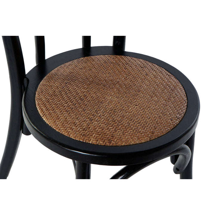 Dining Chair DKD Home Decor Black Multicolour 43 x 44 x 89 cm