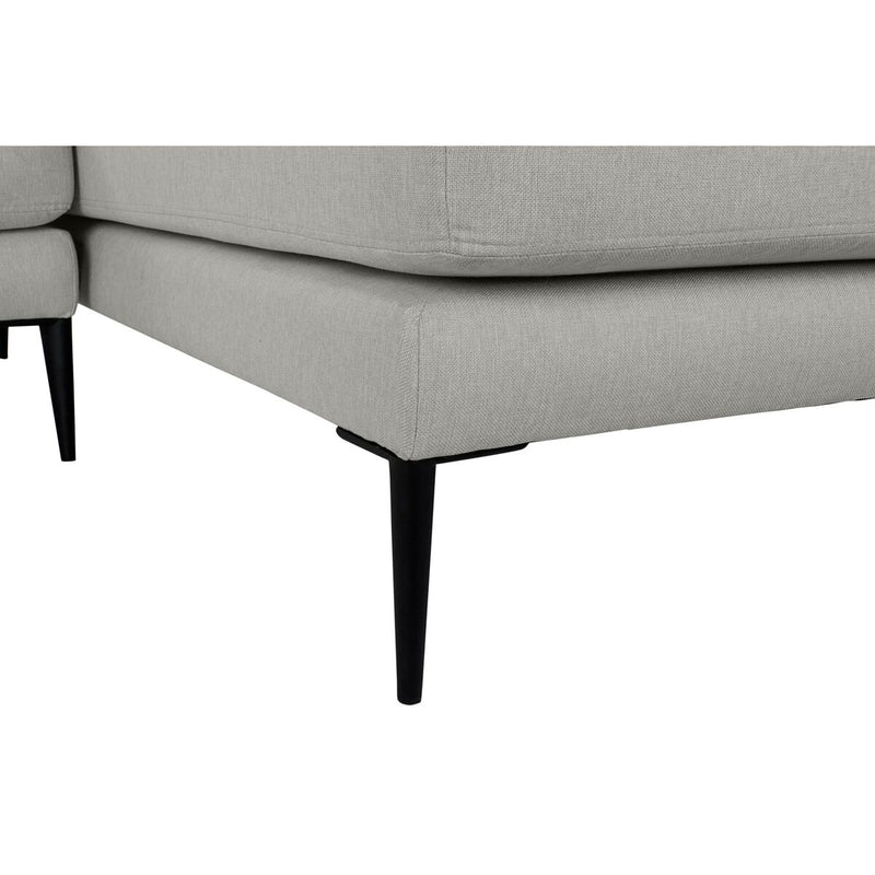 Chaise Longue Sofa DKD Home Decor Grey Polyester Metal (240 x 160 x 85 cm)