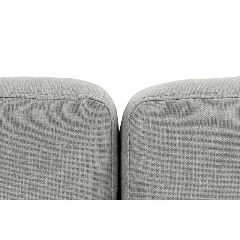 Canapé chaise longue DKD Home Decor Gris Polyester Métal (240 x 160 x 85 cm)