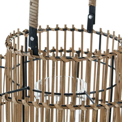 Castiçais DKD Home Decor Metal Bambu (30 x 30 x 32 cm)