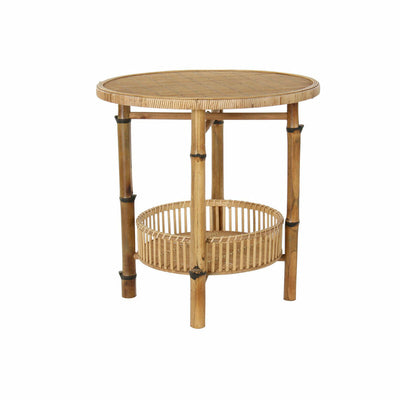 Side table DKD Home Decor Natural Wood 60 x 60 x 61 cm Bamboo