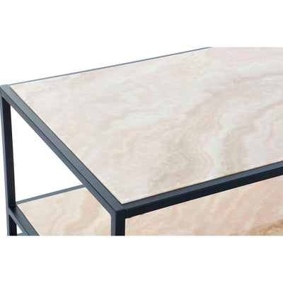 Table d'appoint DKD Home Decor Acier Argent Bois MDF (120 x 60 x 45 cm)